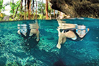 Cozumel Snorkeling at a Cenote