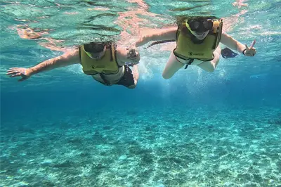 Snorkel at the beach in Cozumel