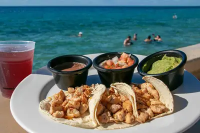 Mexican lunch by the beach