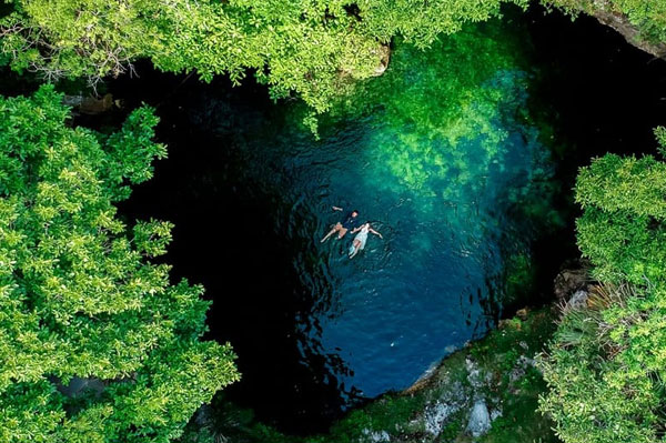 Cenote in Cozumel